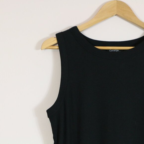 *George Black Ribbed Tank Top - Picture 4 of 5
